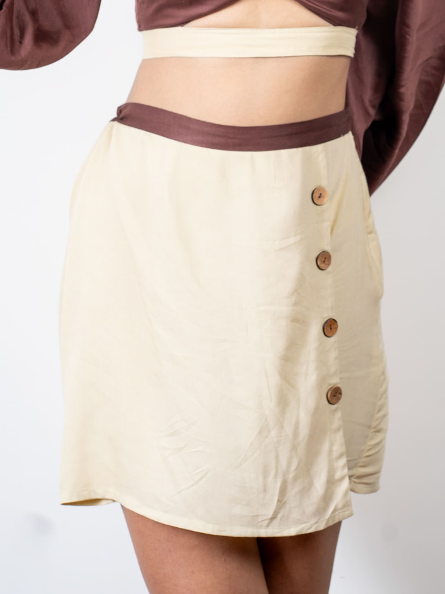 Pleated Belt Skort